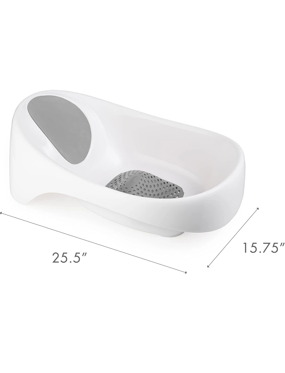 Boon Baby Bathtub White and Gray