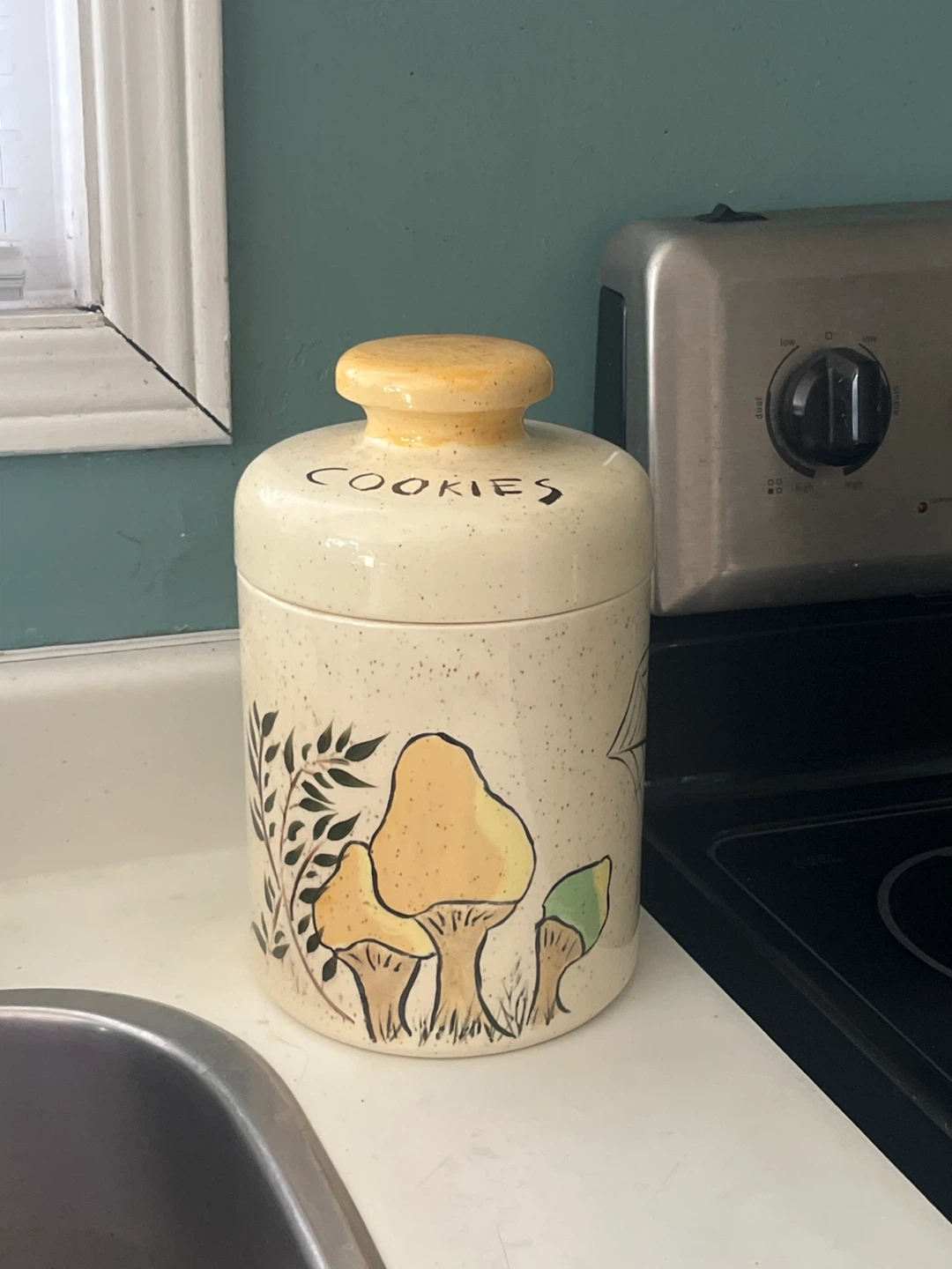 Ceramic Mushroom Cookie Jar