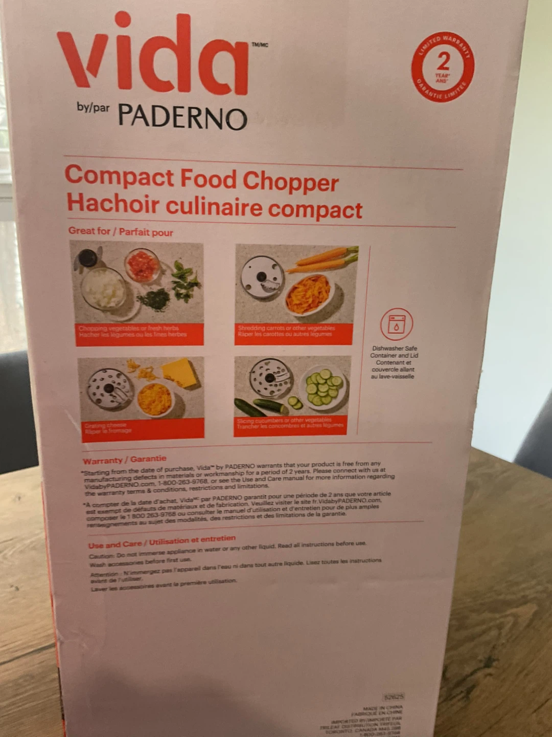 vida by PADERNO Compact Food Chopper