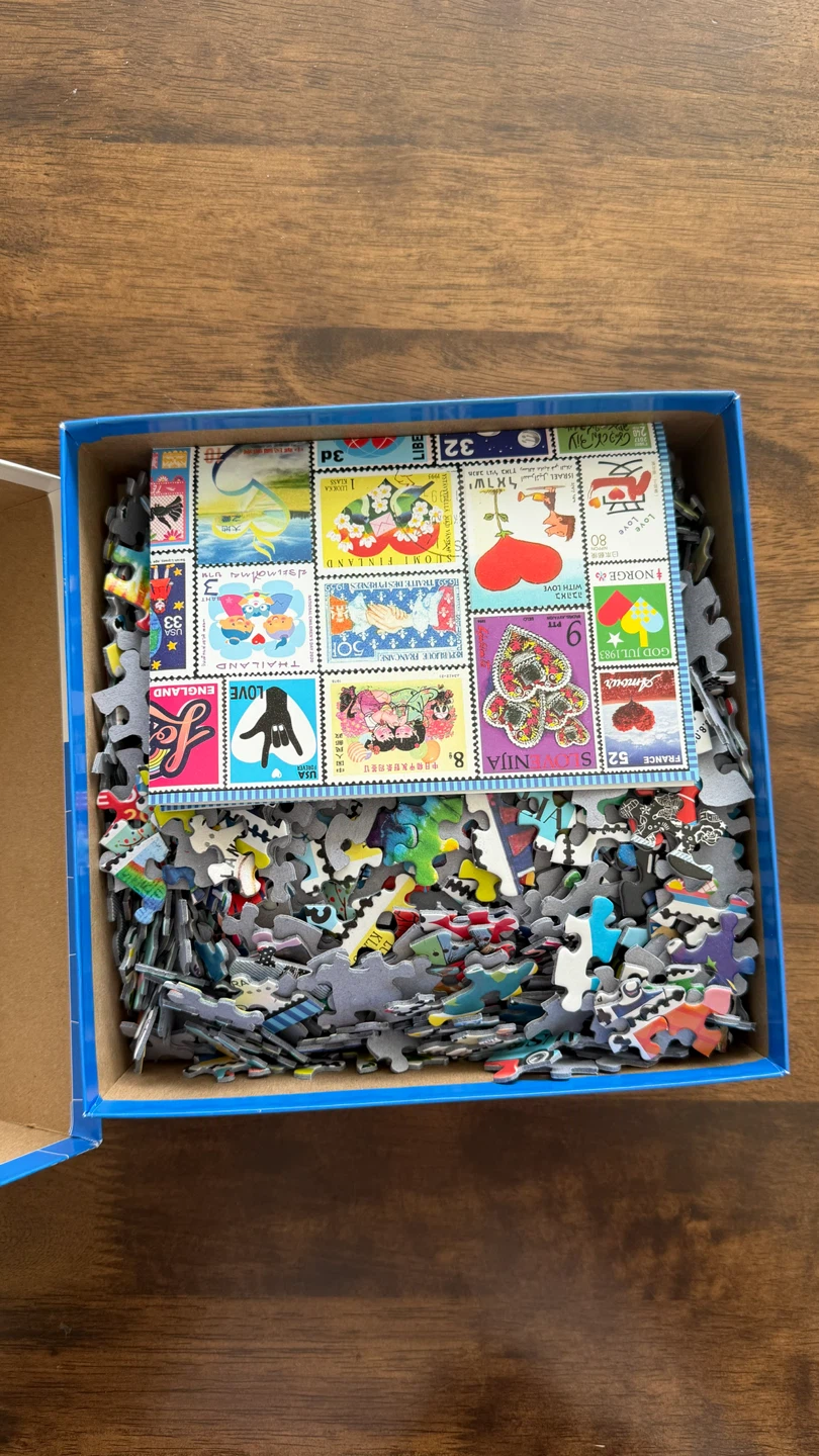Love Letters postal stamp puzzle - photo 2