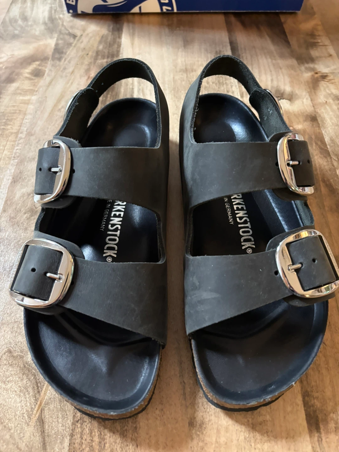 Birkenstock Milano Big Buckle Black Oiled Leather | Size EU 39 - photo 2