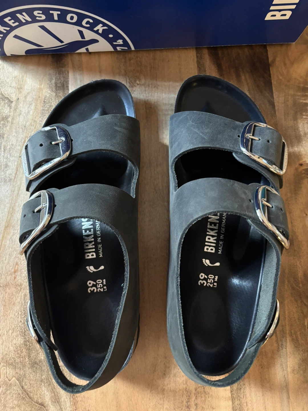Birkenstock Milano Big Buckle Black Oiled Leather | Size EU 39 - photo 5