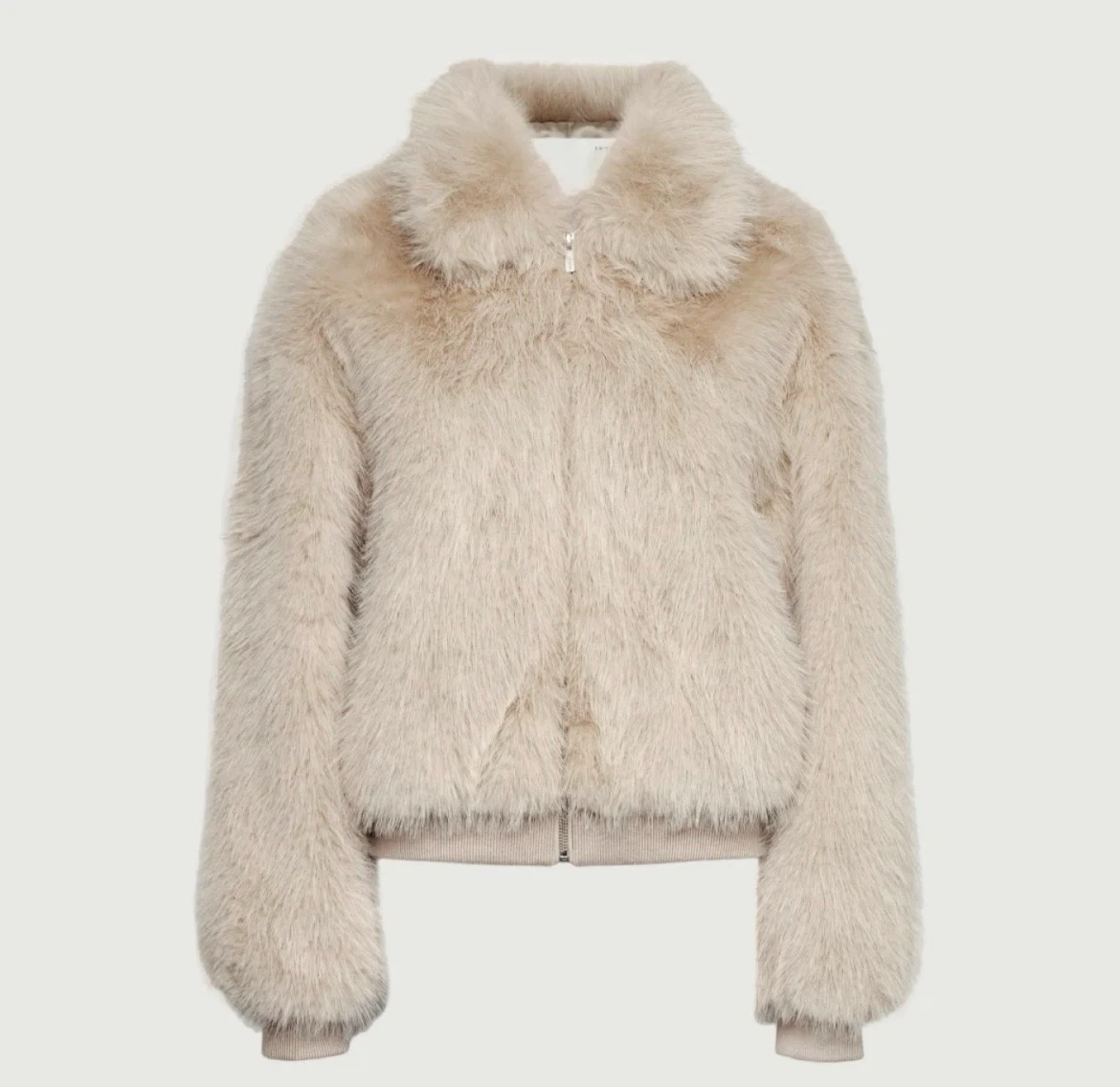🏈 Oak+fort Beige Faux Fur Jacket (wore once) - photo 2