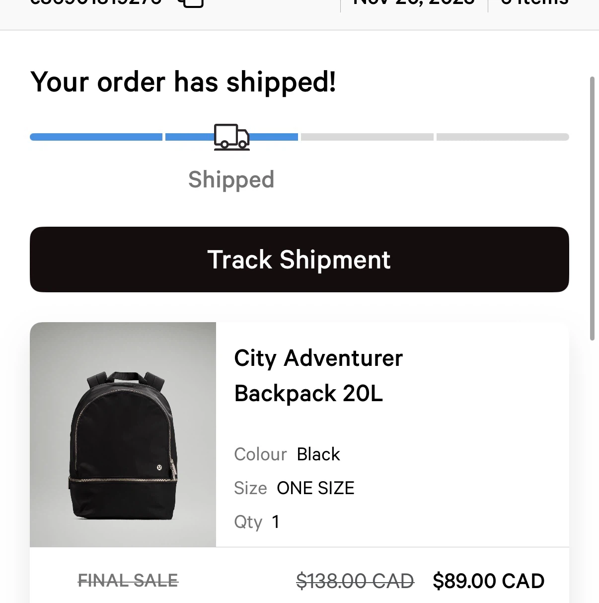 Lululemon City Adventurer Backpack 20L Black