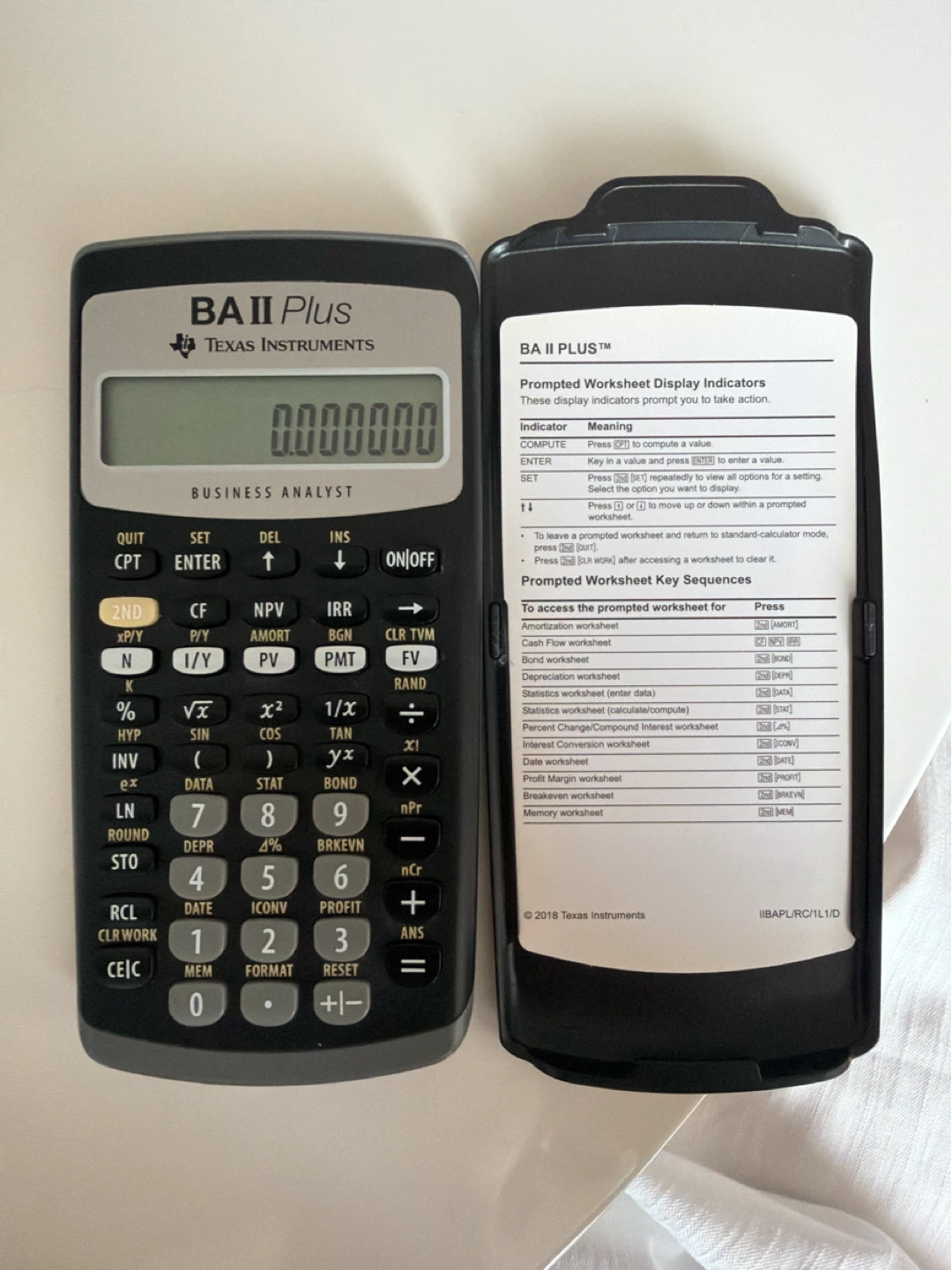 Texas Instruments BA II Plus Financial Calculator