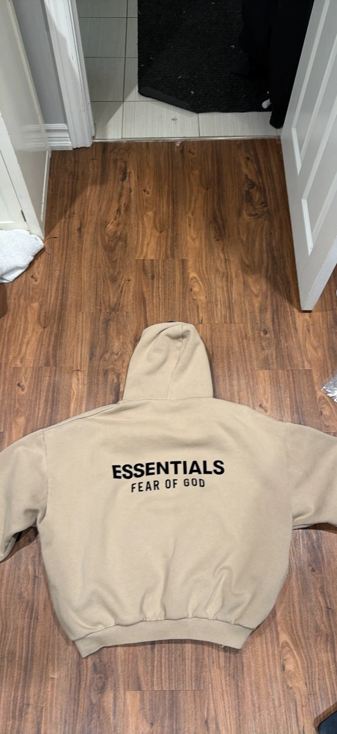 Essentials Fear of God Hoodie - Beige MEDIUM - photo 2