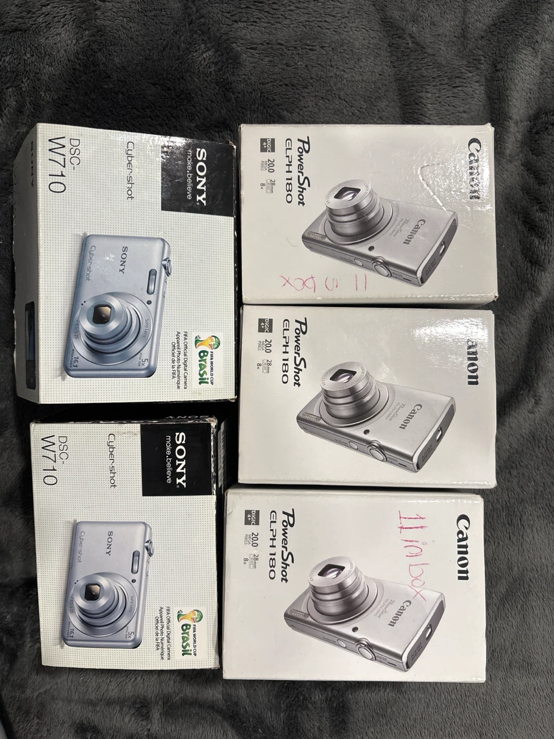 100 each Assorted Sony and Canon Digital Cameras🏈