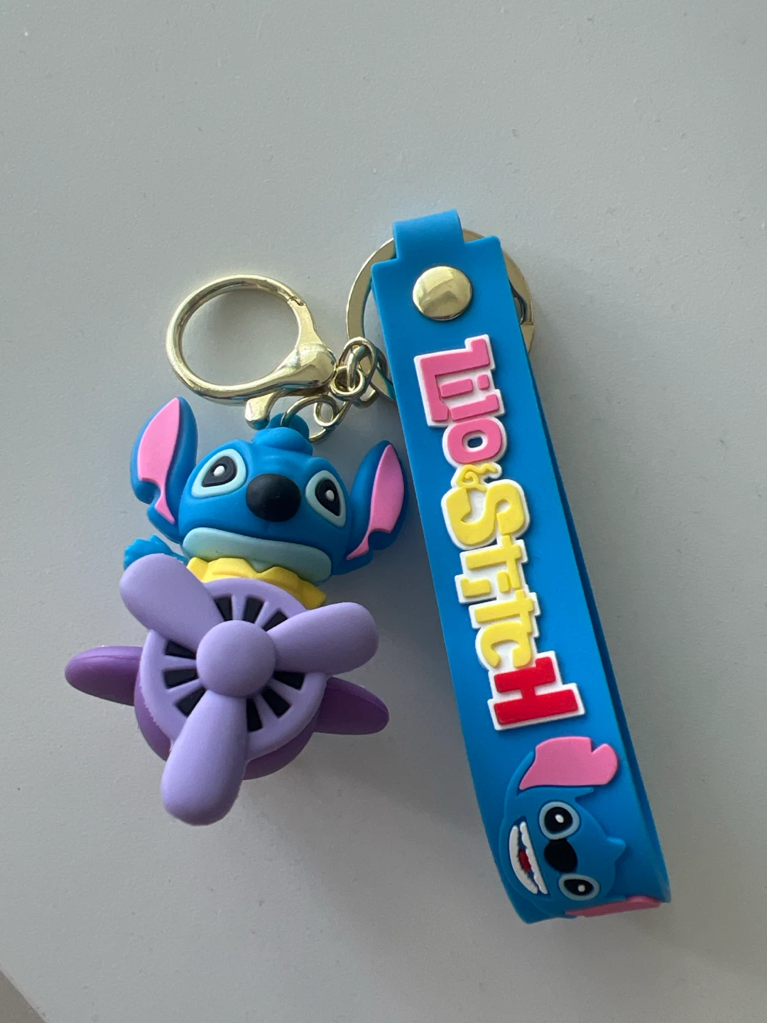 🏈 Lilo & Stitch Rubber Keychain