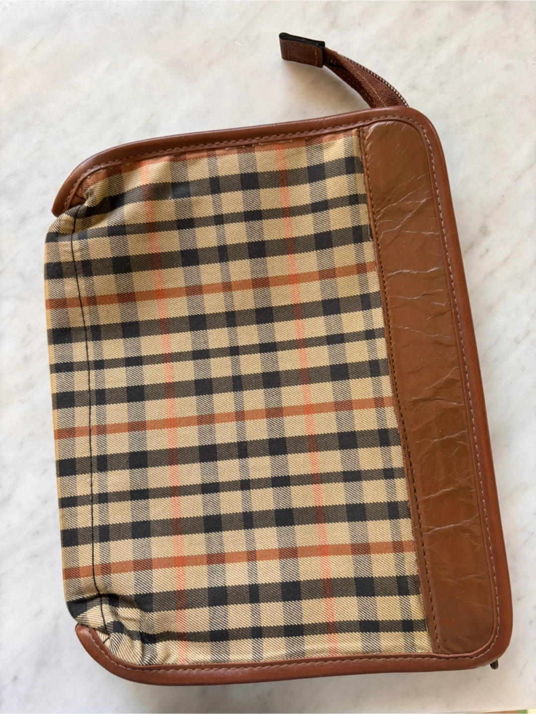 DAKS Plaid Clutch Pouch 🏈