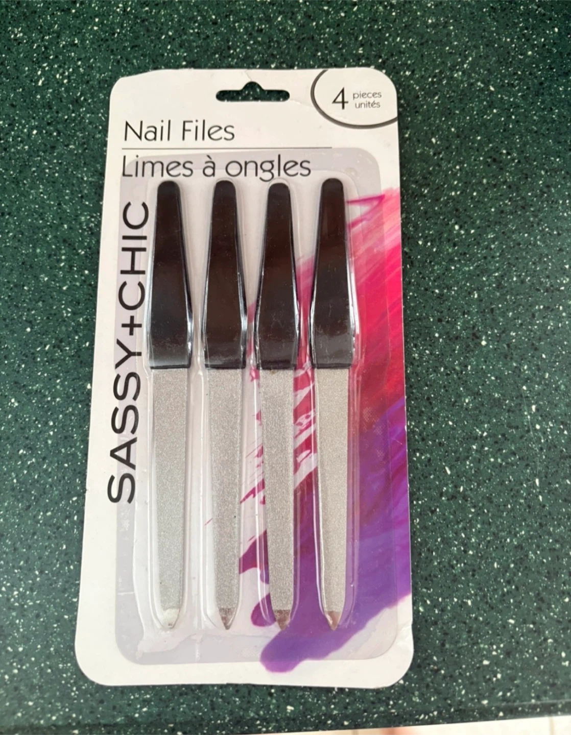 Nail files (includes 4 in pack) (Never used) (Free)