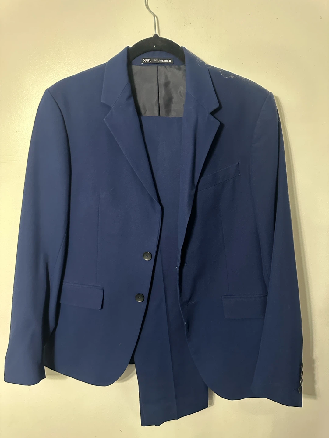 Zara Blue Slim Tailoring Suit