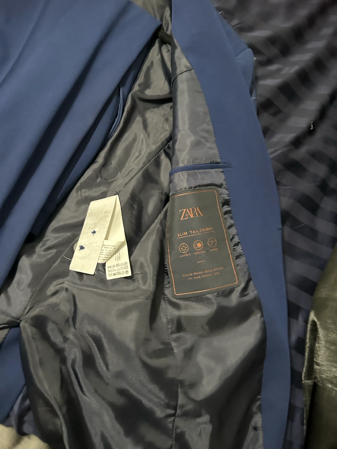 Zara Blue Slim Tailoring Suit - photo 4