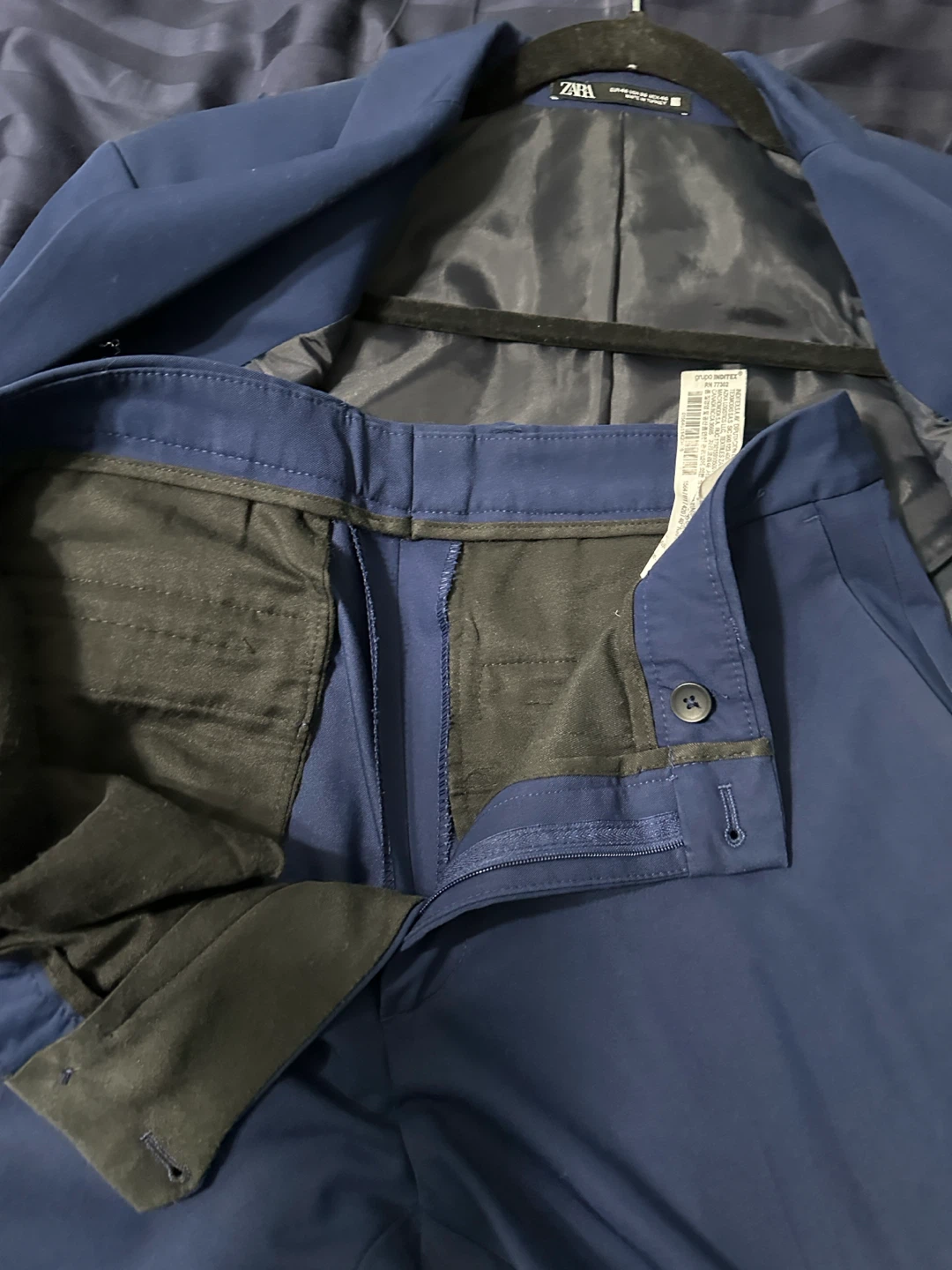 Zara Blue Slim Tailoring Suit - photo 5