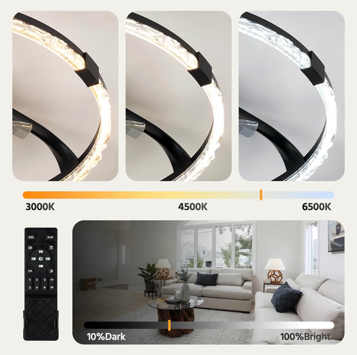 Low Profile Ceiling Fan with Light - photo 4