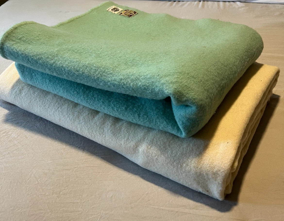 Vintage Wool Blankets for Repurposing/Sewing Projects