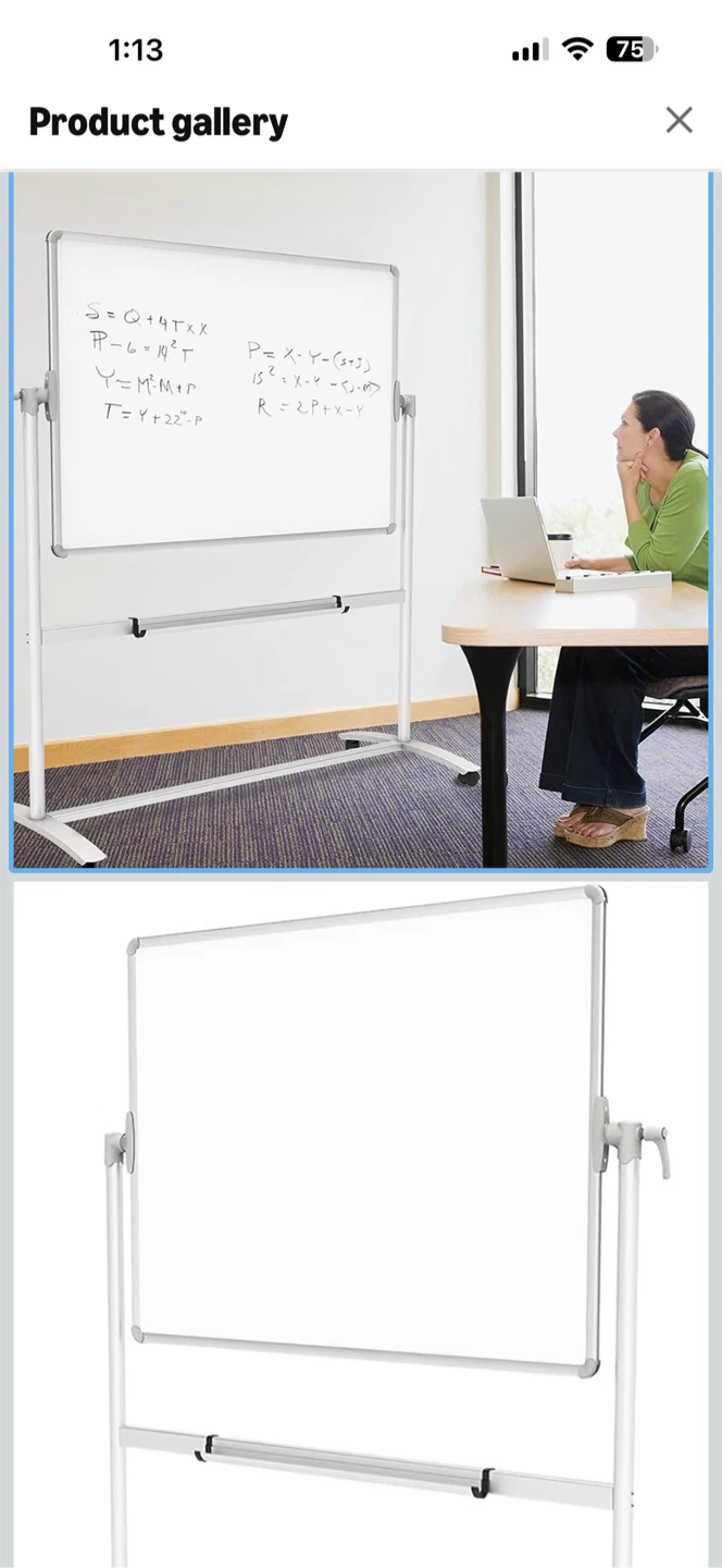 Large Mobile Rolling Whiteboard - photo 4