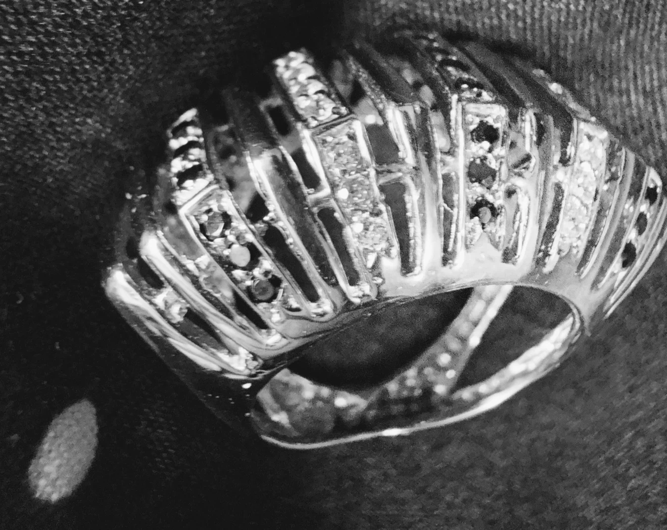 18K White Real Saudi Gold with Diamond - photo 2