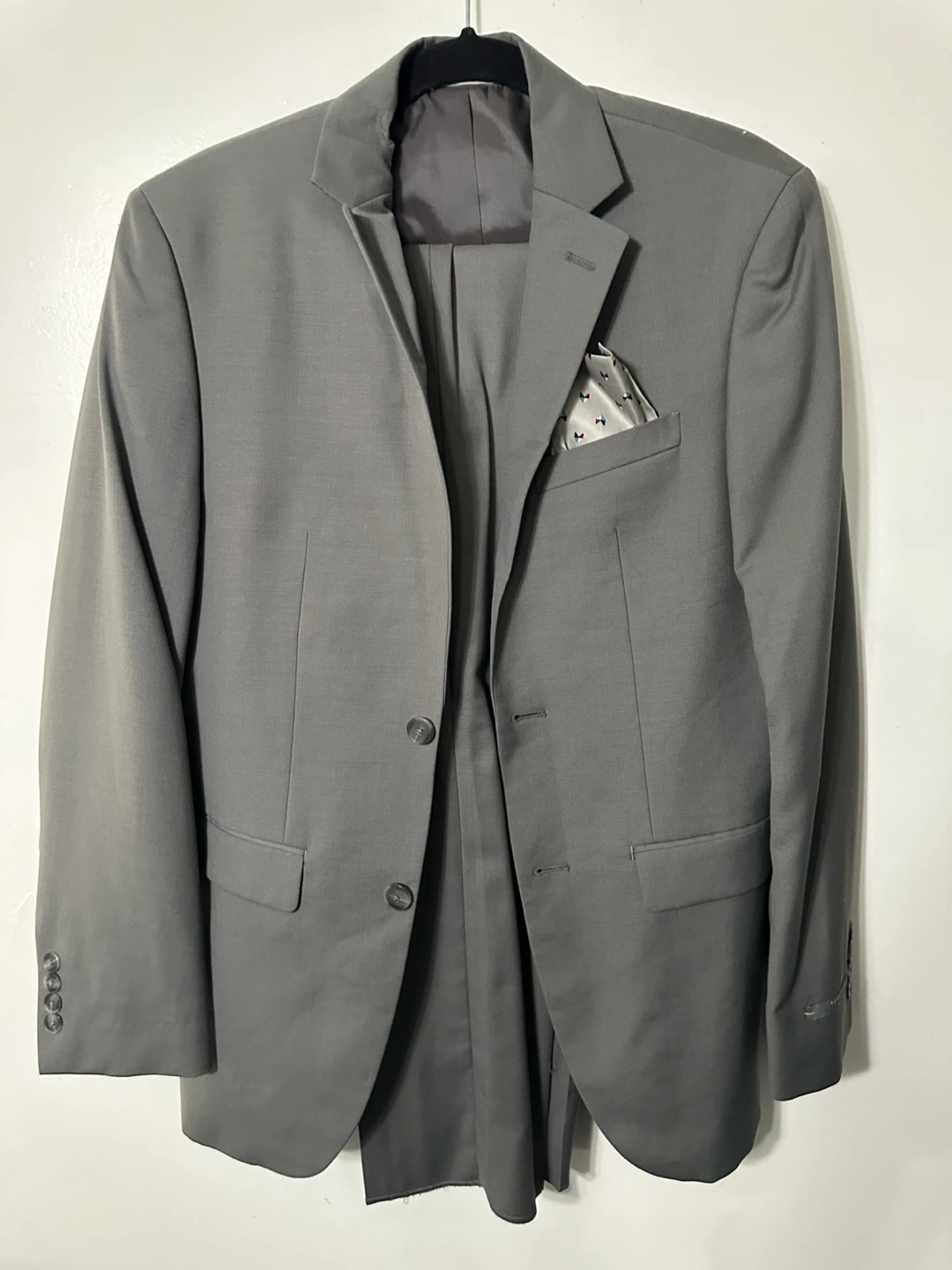 Perry Ellis Premium Slim Fit Suit Gray