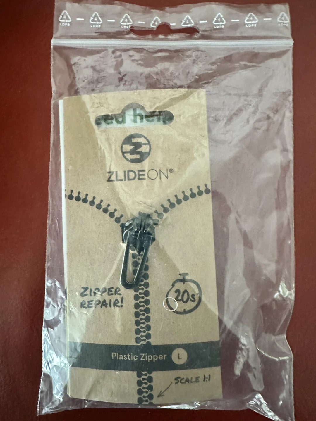 ZlideOn Plastic Zipper Repair Kit, Size Large - photo 5