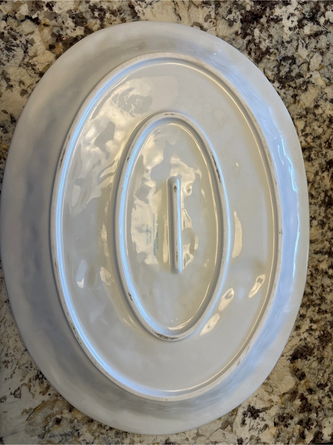 White Ceramic Turkey Serving Platter - photo 2