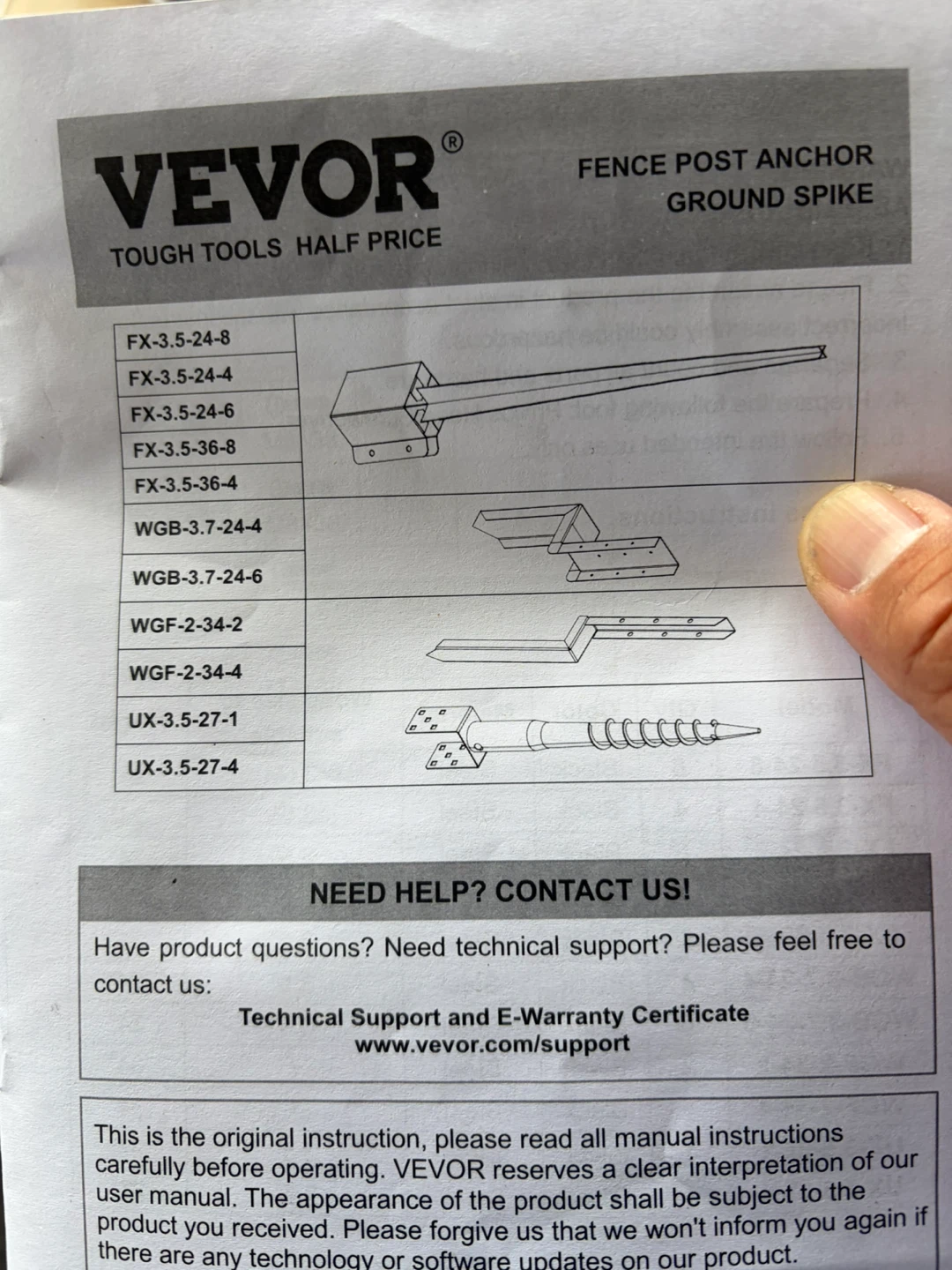 VEVOR Fence Post Anchor Ground Spikes (4) - photo 3