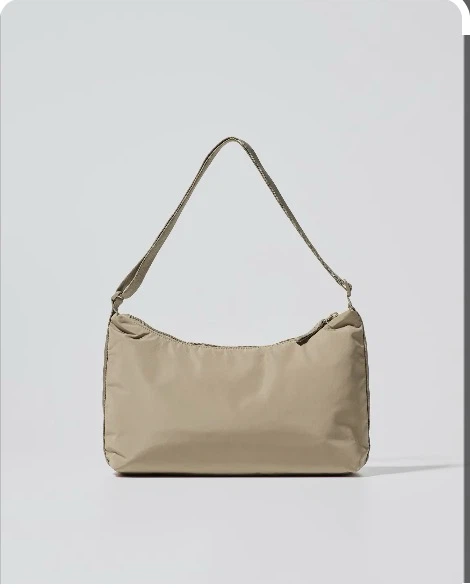 Uniqlo Nylon Shoulder Bag Beige