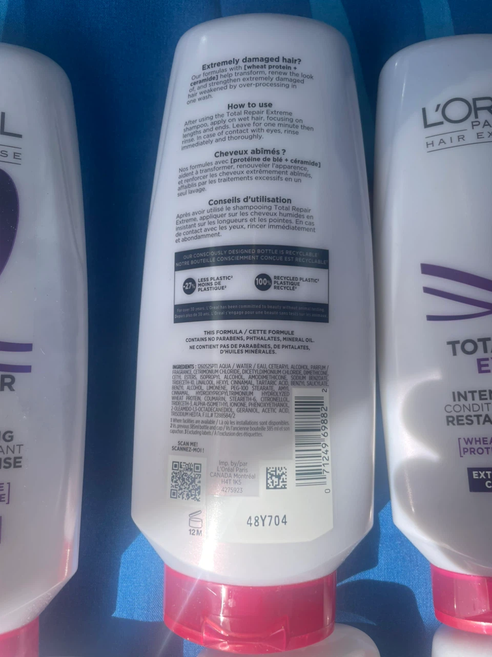 6 Bottles L'Oréal Total Repair Extreme Conditioner 375ml - photo 3