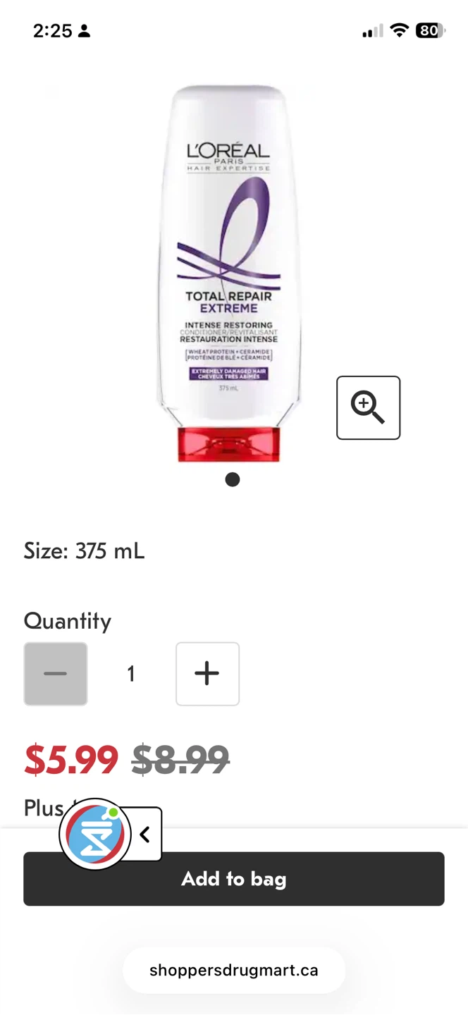 6 Bottles L'Oréal Total Repair Extreme Conditioner 375ml - photo 4