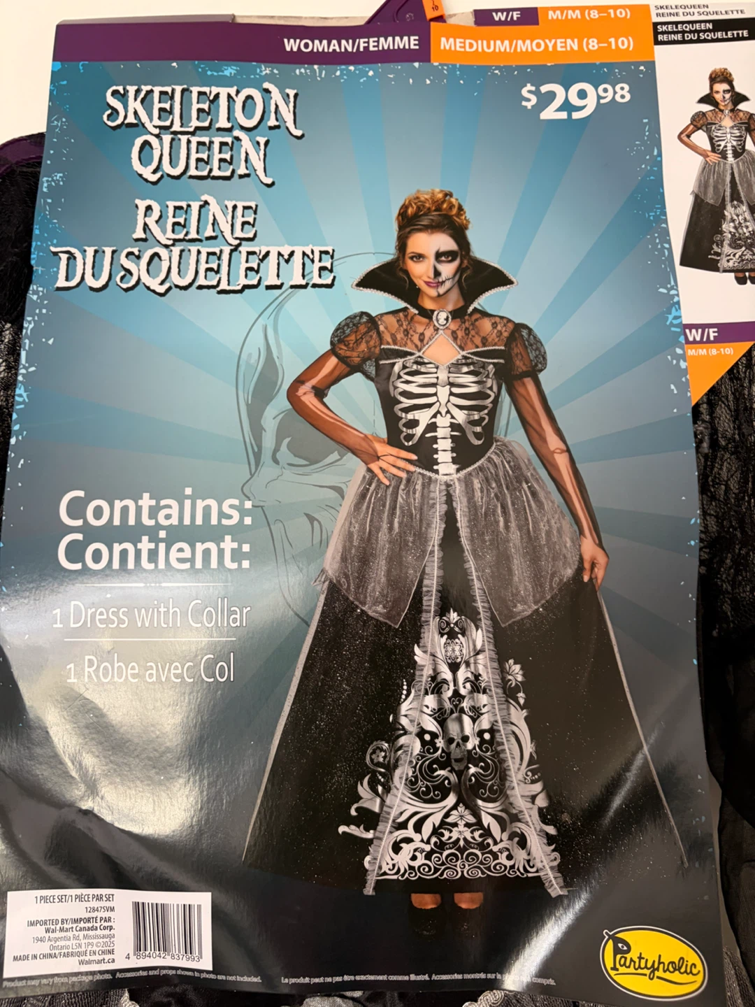Skeleton Queen Costume Medium