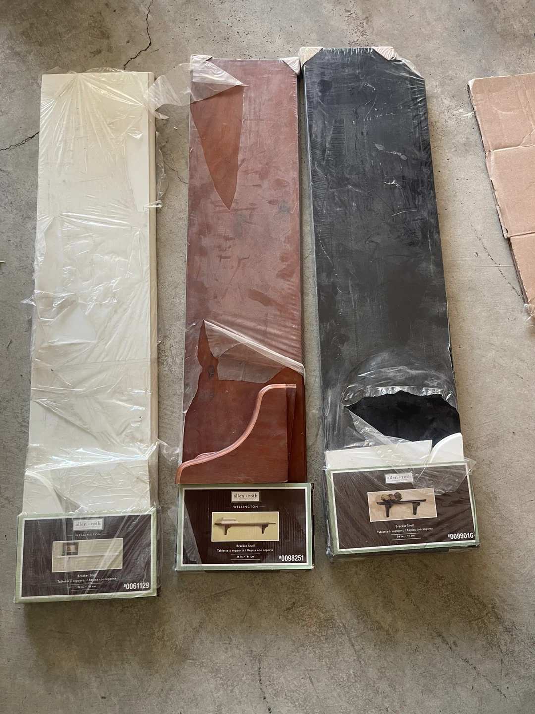 3 Allen + Roth Wellington Bracket Shelves 🏈 - photo 3