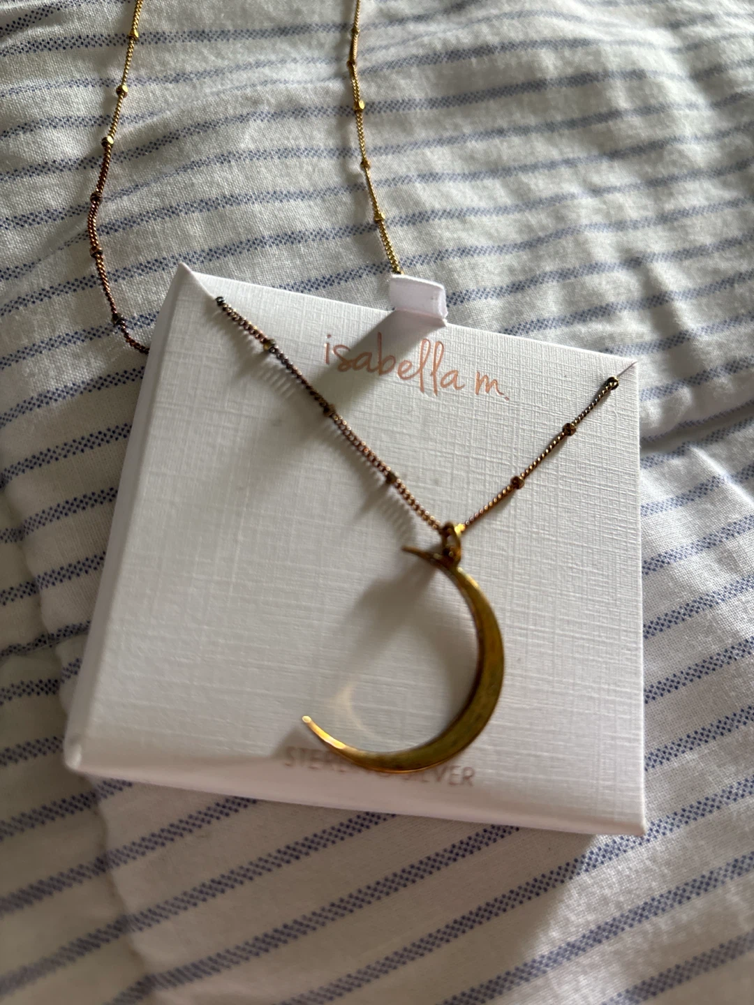 Isabella M. Gold  sterling silver Moon Necklace - photo 2