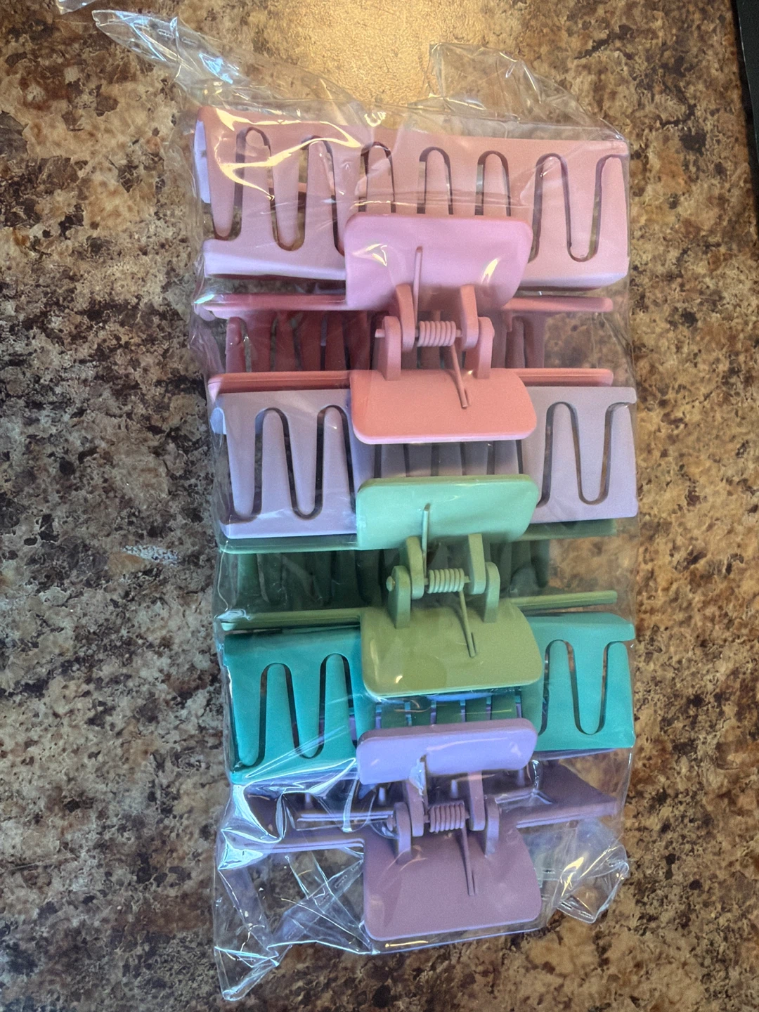 Set of 6 Matte Hair Claw Clips