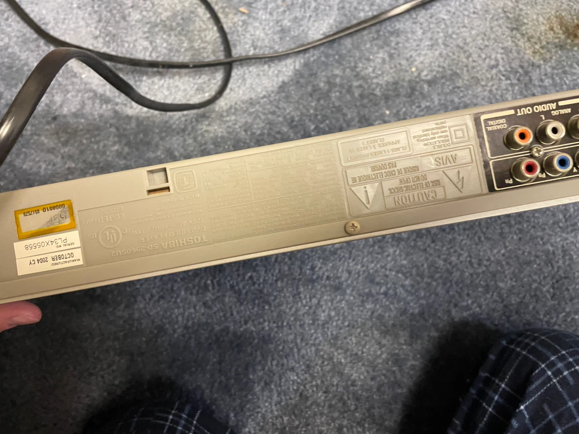 Toshiba SD-3960SU2 DVD Video Player - photo 4