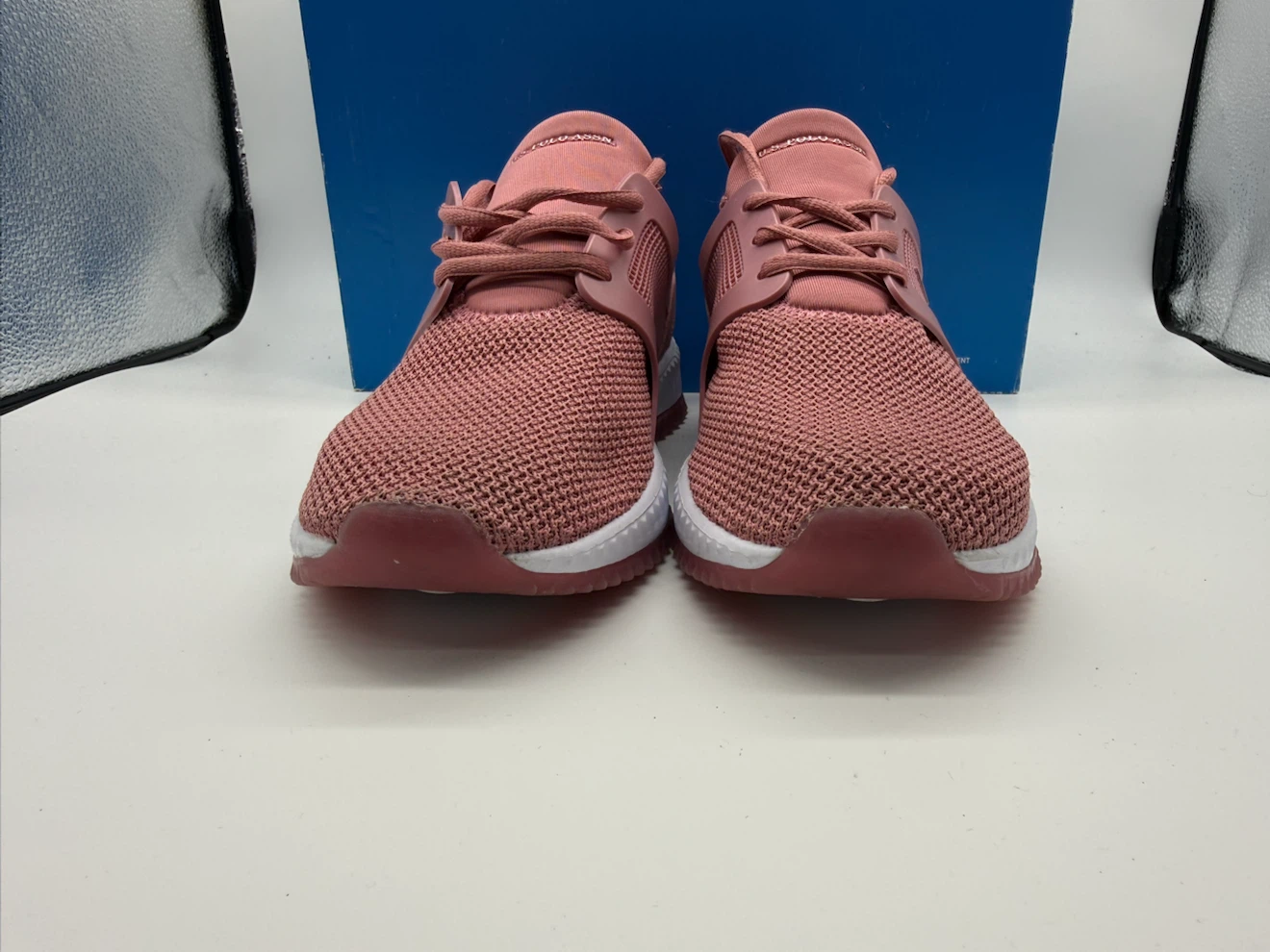 US Polo Assn Pink Knit Women’s Walking Running Shoes Size US 9 - photo 4