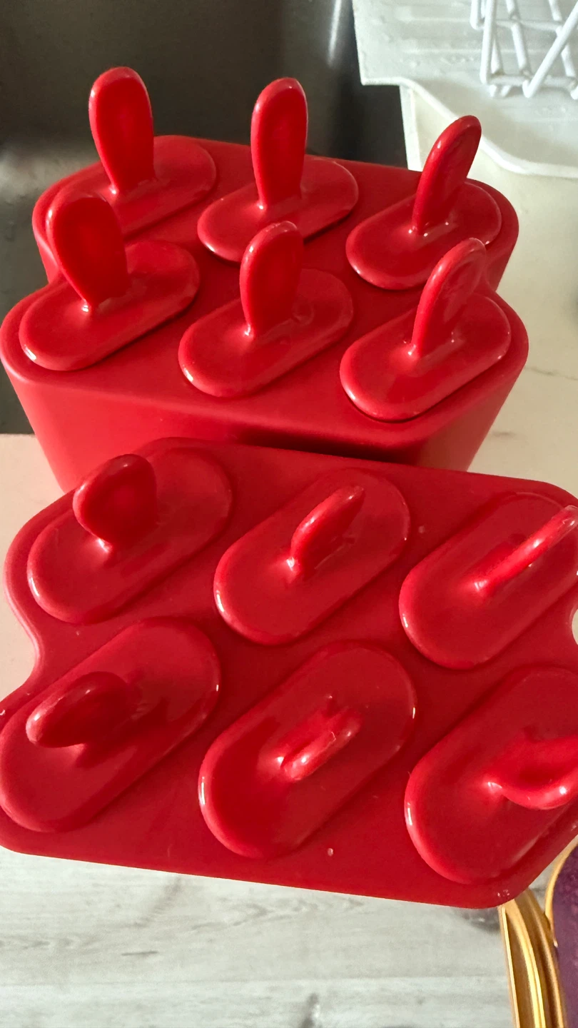 Two Red Popsicle Molds - photo 2