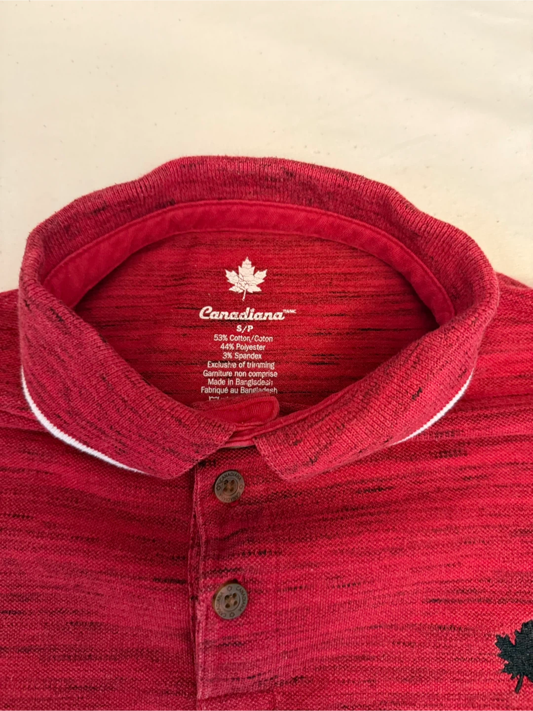 Canadiana Men's Polo Shirt - Red - photo 2