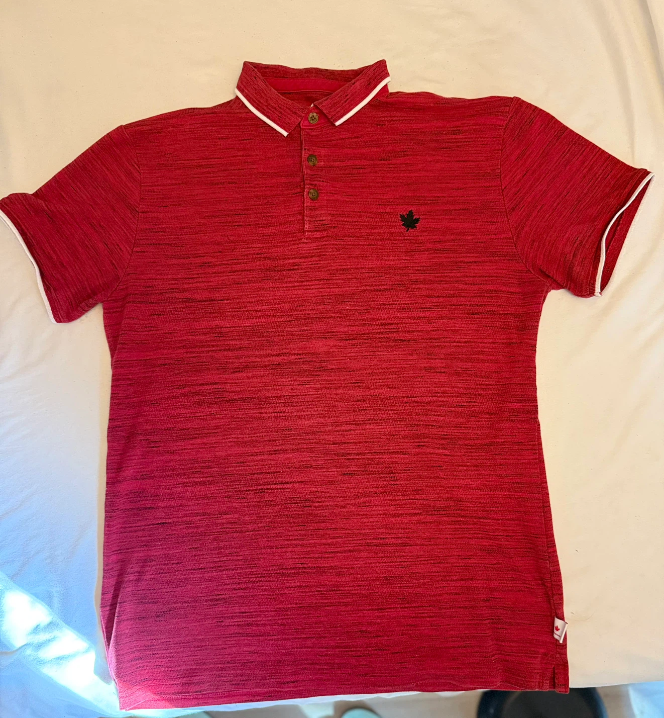 Canadiana Men's Polo Shirt - Red - photo 3