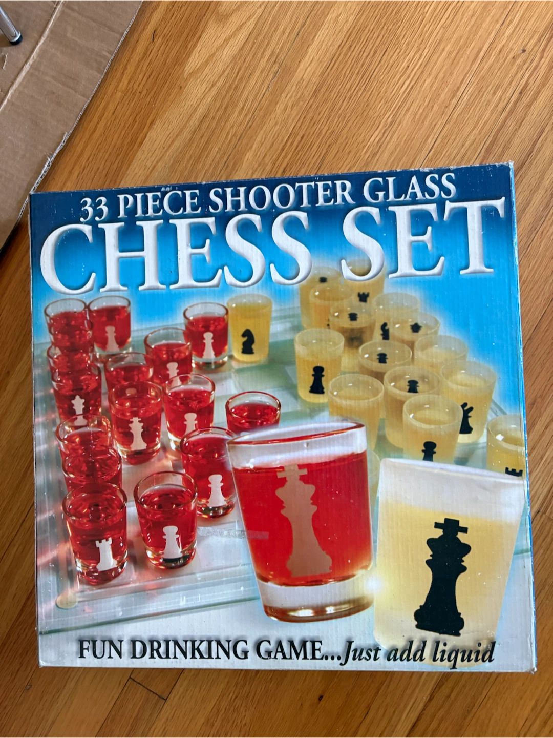 33 Piece Shooter Glass Chess Set