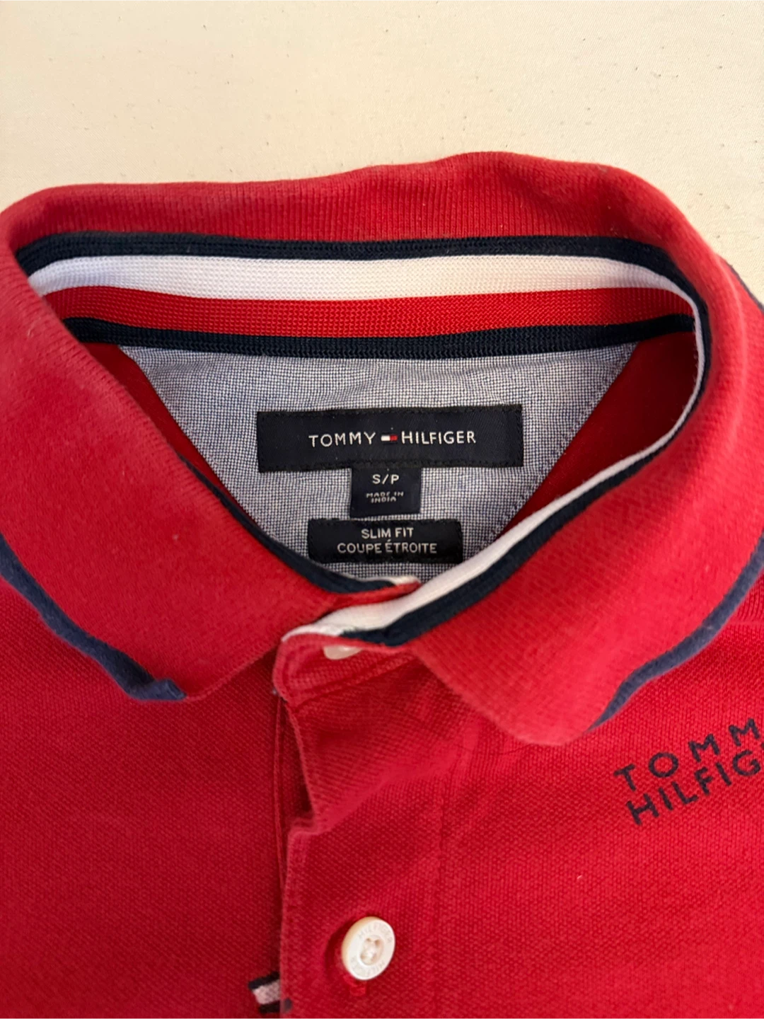 Tommy Hilfiger Red Polo Shirt Small - photo 2