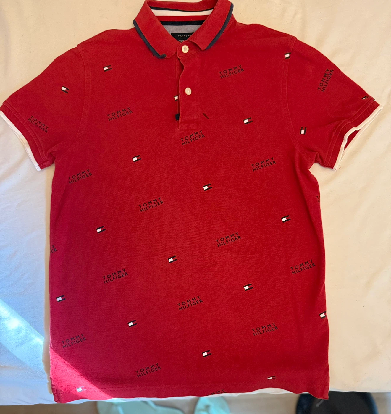 Tommy Hilfiger Red Polo Shirt Small - photo 3