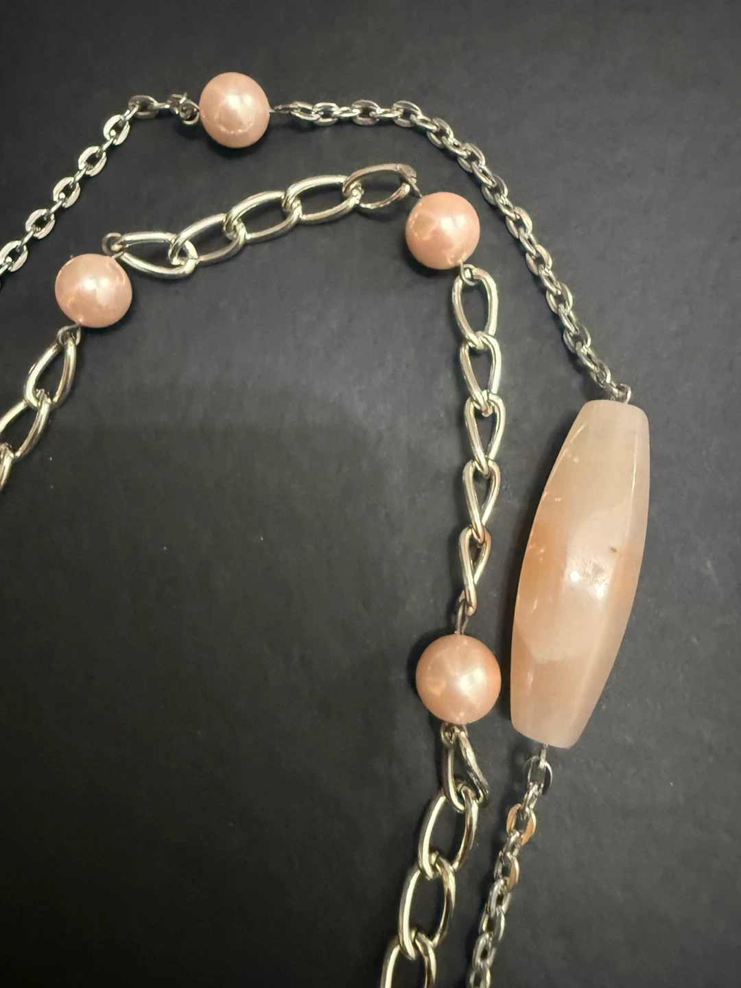 🏈Pink Beaded Pendant Necklace - photo 2