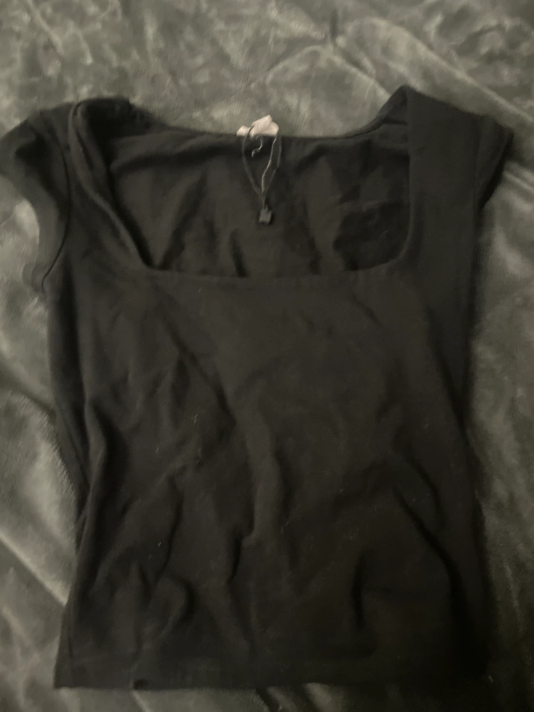 Black Aritzia Square Neck Top