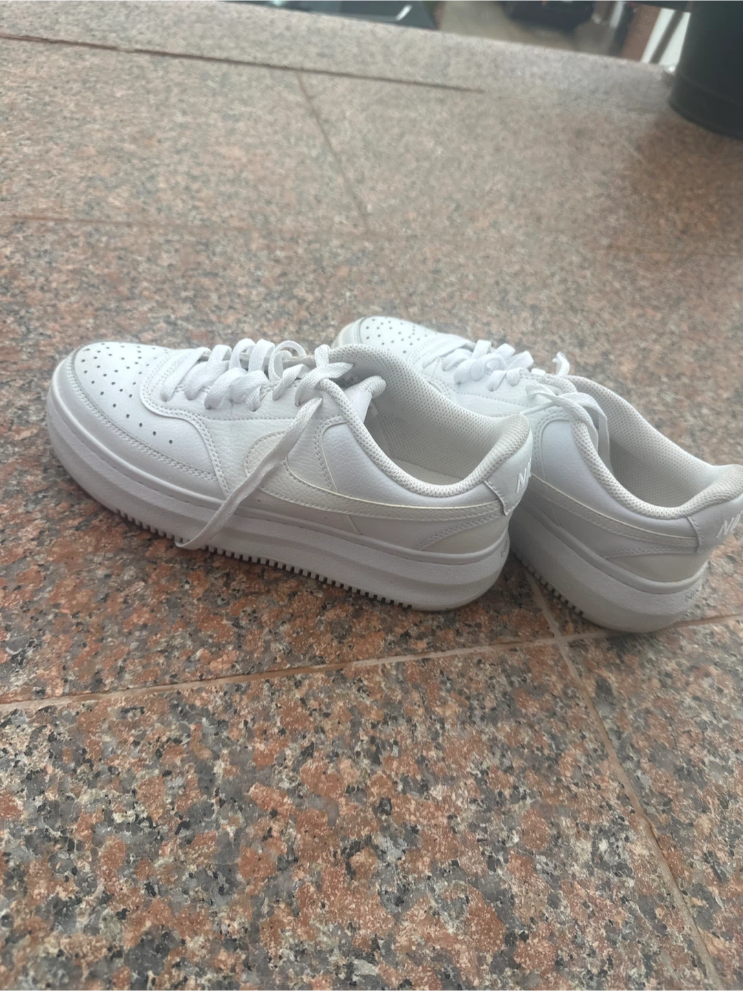 Nike Court Vision Low Platform White Sneakers - photo 2