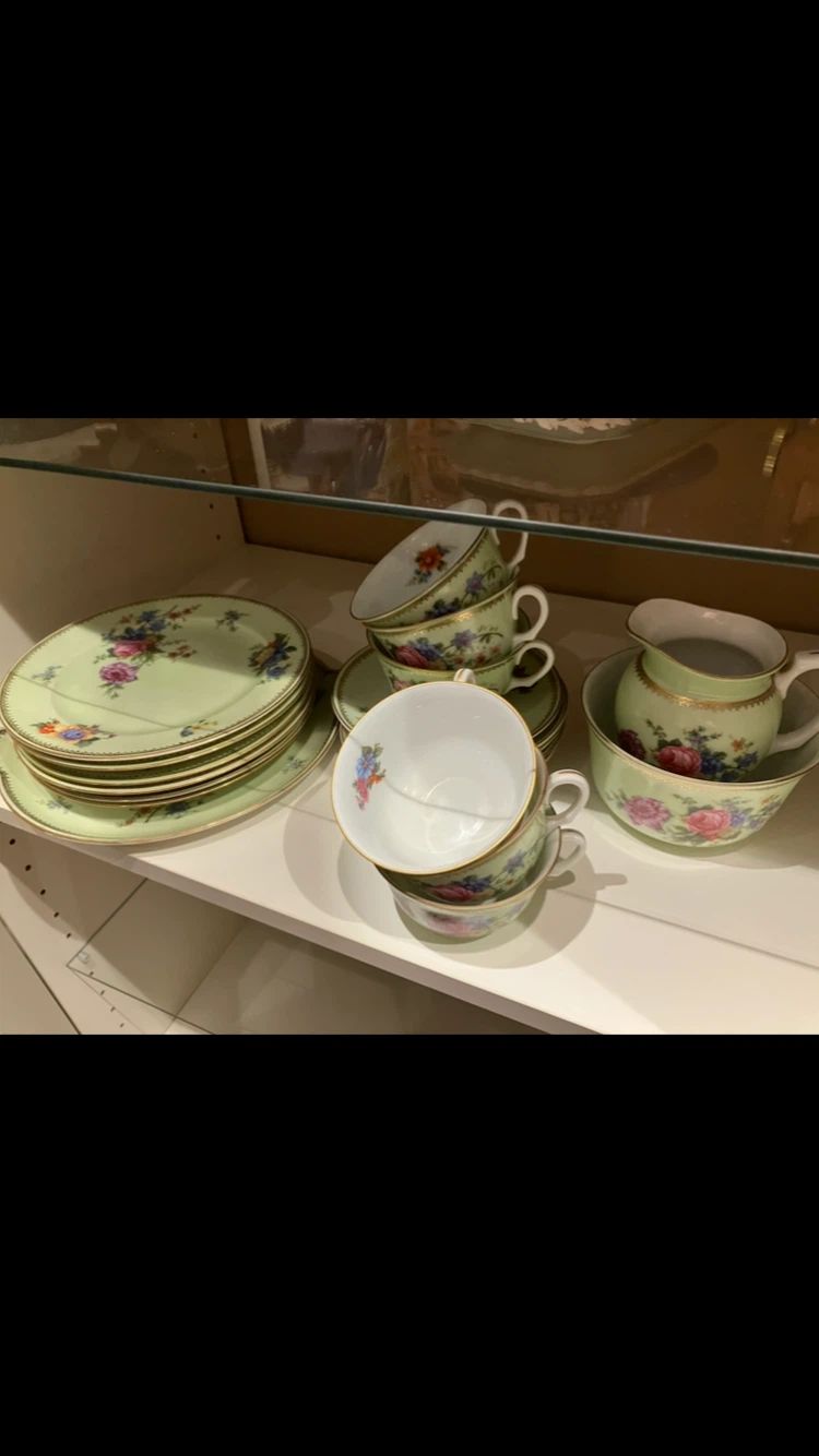 LUNCH &TEA SET  Epiag Czechoslovakian Floral Tea Set