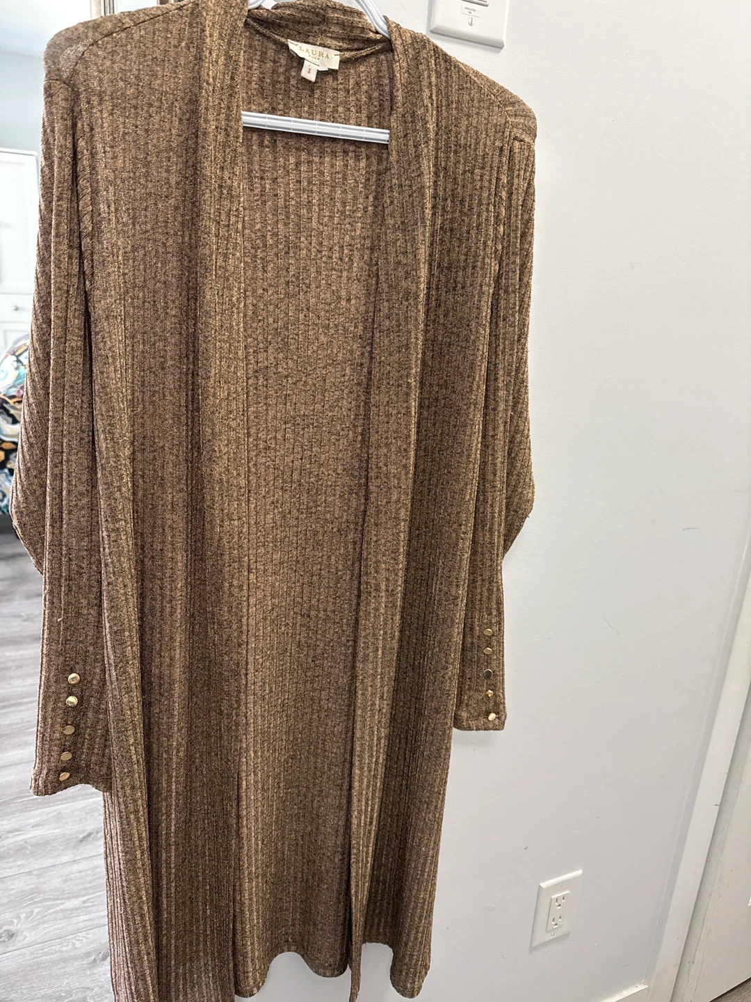 Laura Plus Brown Long Cardigan