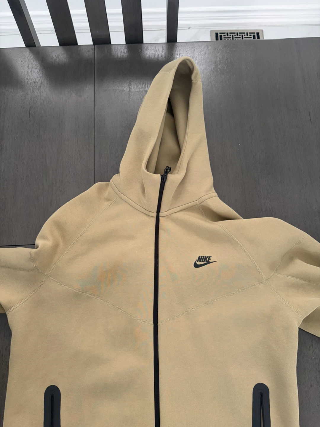 Nike Tech Fleece Full-Zip Hoodie Beige