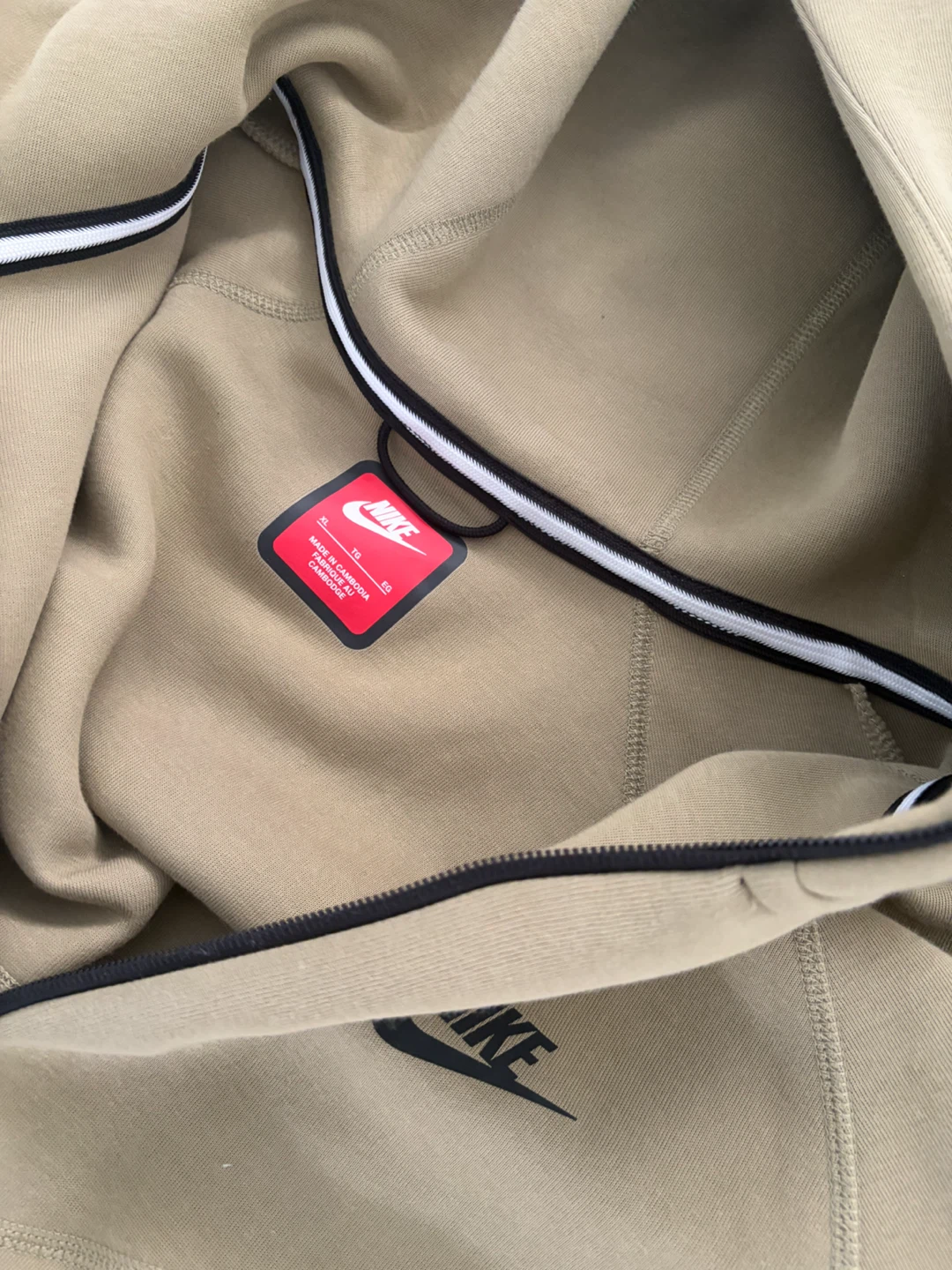 Nike Tech Fleece Full-Zip Hoodie Beige - photo 2