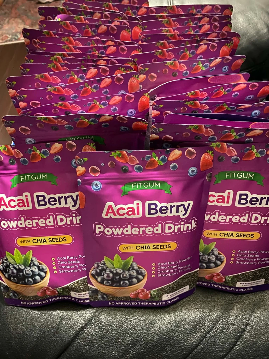 Fitgum Acai Berry Powdered Drink with Chia Seeds - photo 3