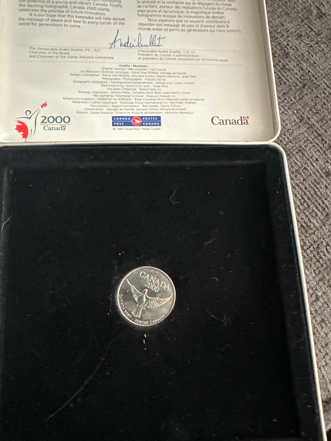 Canada Post Official Millennium Keepsake 🏈