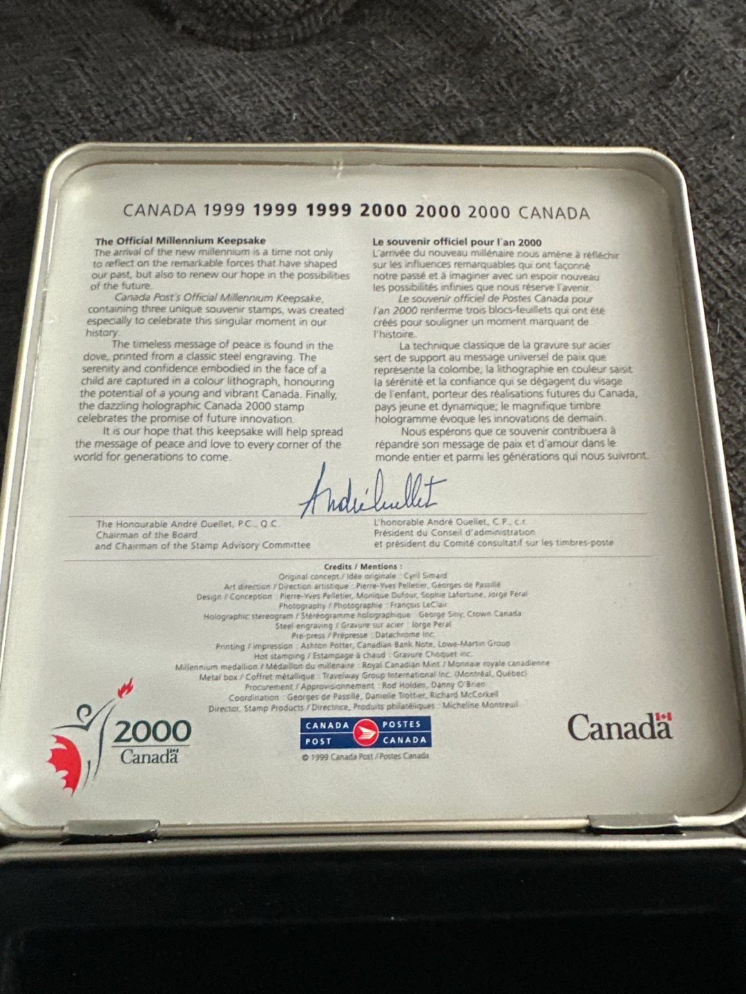 Canada Post Official Millennium Keepsake 🏈 - photo 3